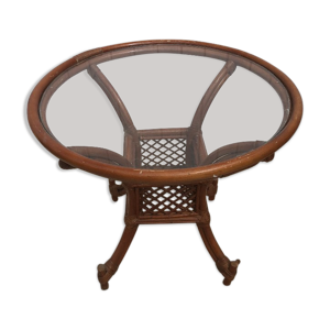 Table basse rotin
