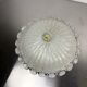 Murano glass scalloped flushmount ceiling light, Italy 1960s