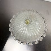 Murano glass scalloped flushmount ceiling light, Italy 1960s