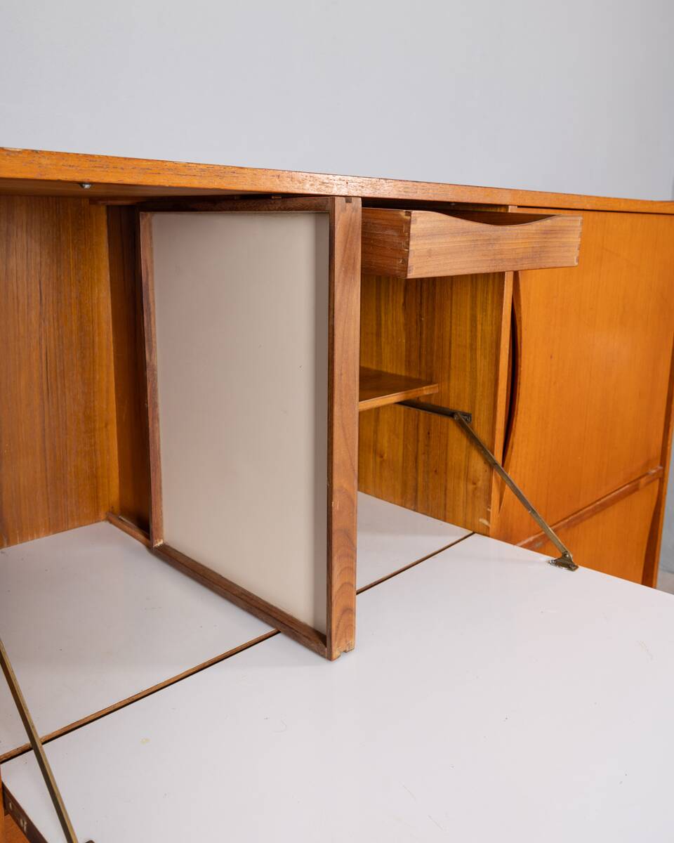 Vintage highboard 1960s wooden sideboard italian design