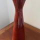 Vintage striped red vase (1950-1970) by the Metzler & Ortloff factory.
