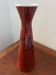 Vintage striped red vase (1950-1970) by the Metzler & Ortloff factory.