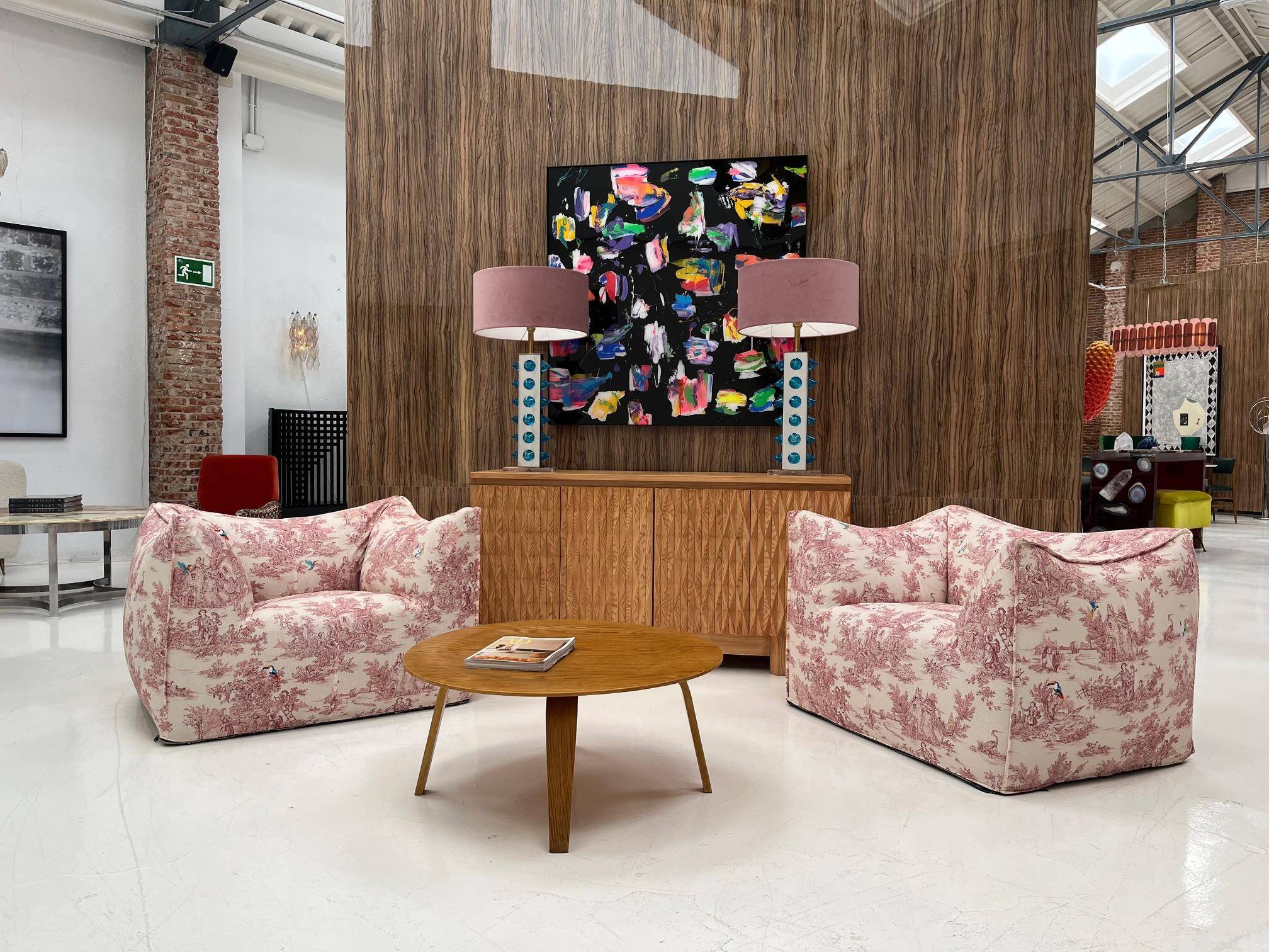 Pair of Bambola Armchairs by Mario Bellini, Italy 1970s