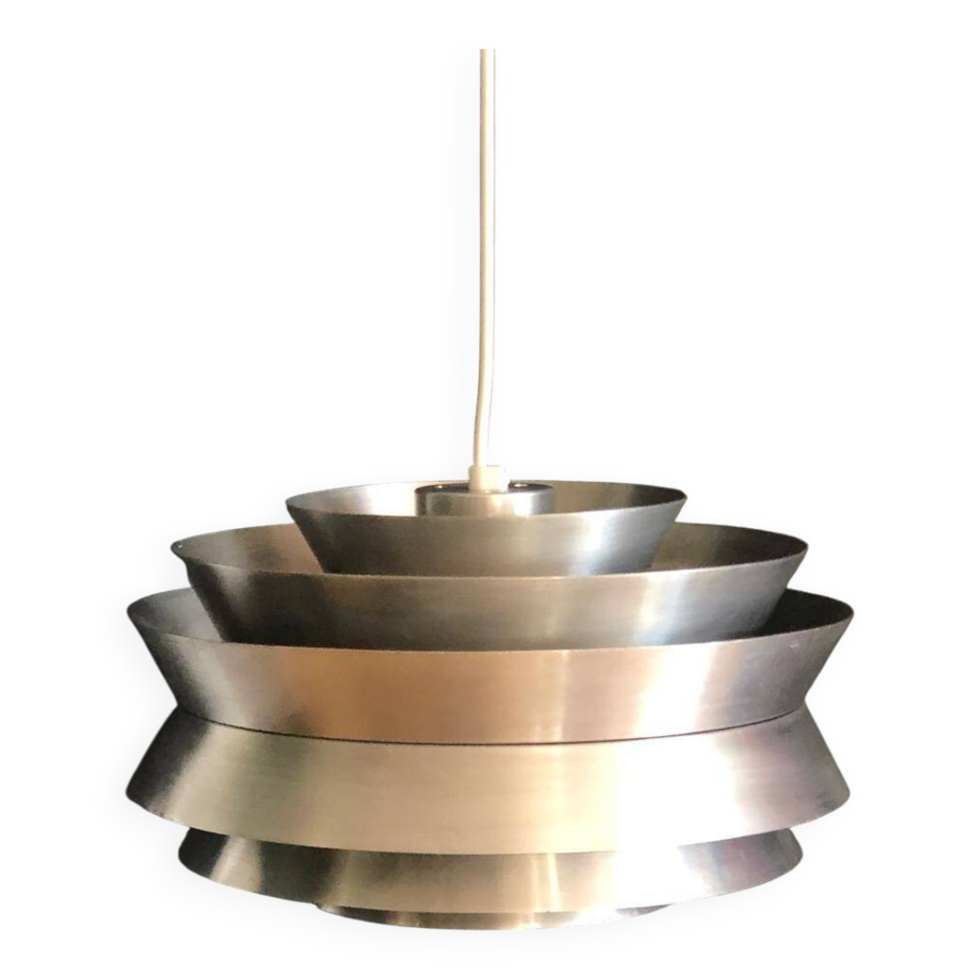 Vintage Aluminum Pendant Lamp by Carl Thore