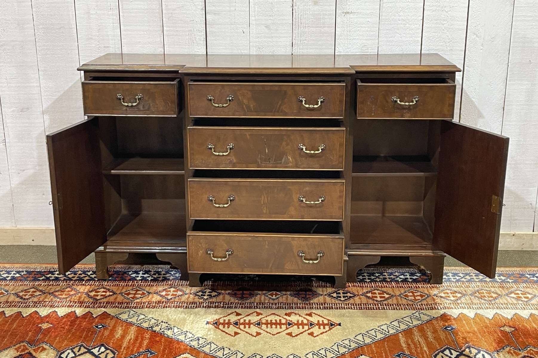 1950s English mahogany sideboard