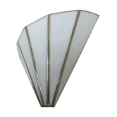 Applique en pate de verre blanche années 70 80