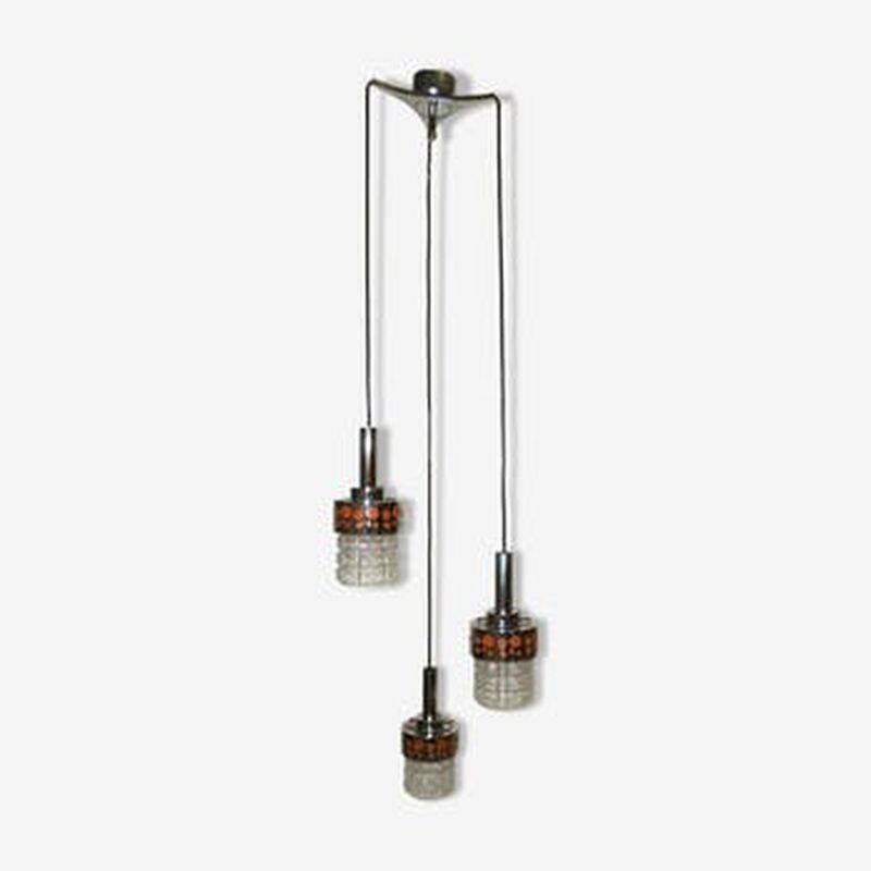 Waterfall pendant lamp by Raak Amsterdam, 1970s