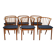 Vintage Danish design Helge Sibast nr.6 oak dining chairs
