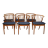 Chaises de salle à manger vintage danoises Helge Sibast nr.6 en chêne