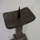 Brutalist Sculptural Iron Candleholder, 1960s