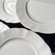 6 asparagus plates in Pillivuyt porcelain
