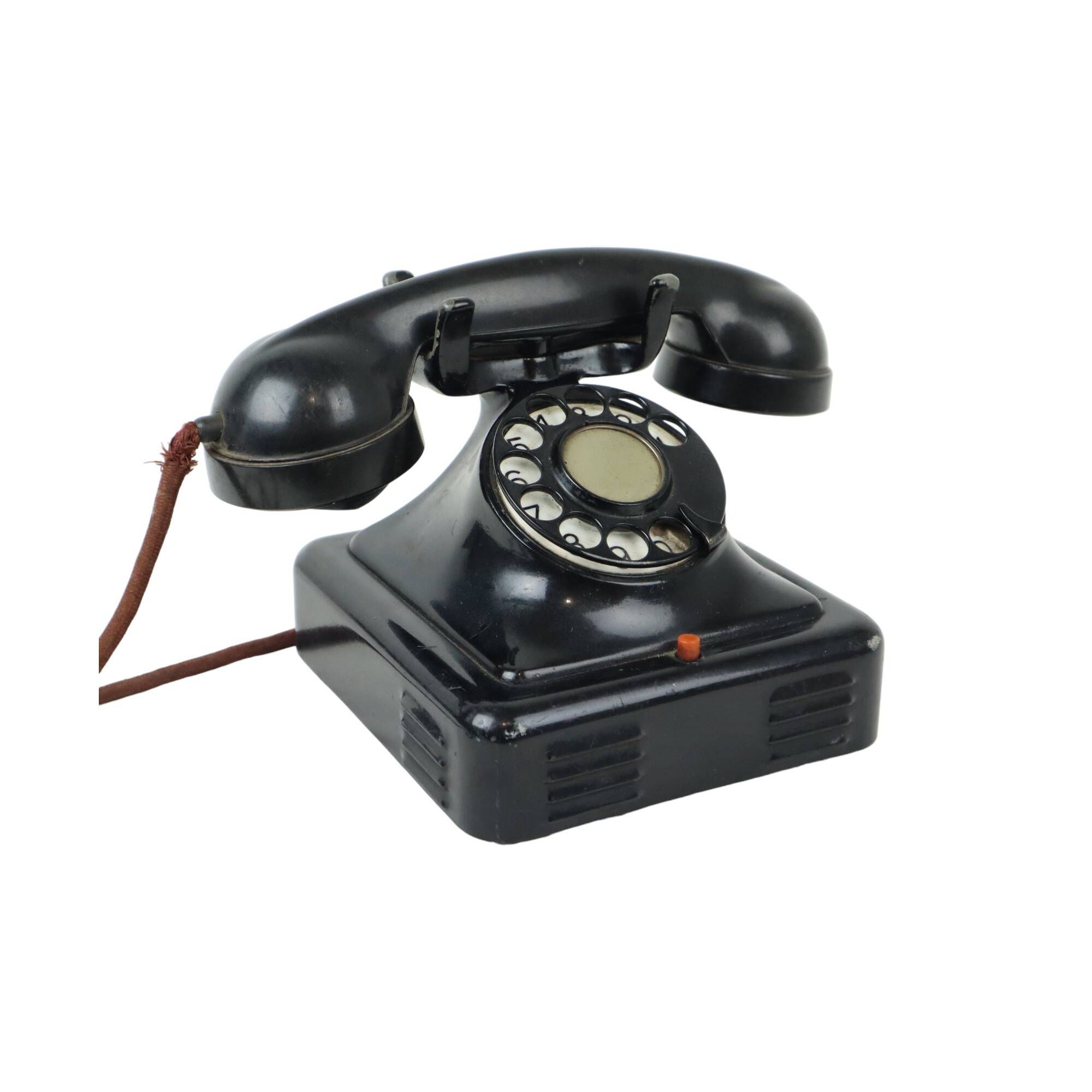 Old Rotary Telephone Bakelite and Metal Bell Telephone Company Belgium 1939