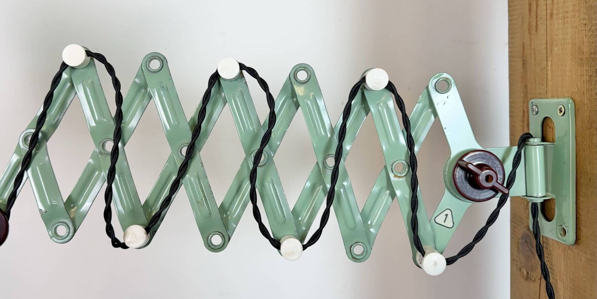 Industrial East German Scissor Lamp from VEB Zweckleuchtenbau Dresden, 1950