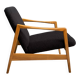 Black Boucle fabric chair 1970s