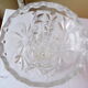 Vase en verre cisele