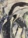 Composition, 1960s. oil on canvas by jean olin 1891-1972.