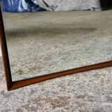 Large 1960's teak mirror 129x53cm