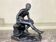 Hermès at rest, black patinated bronze after the antique.