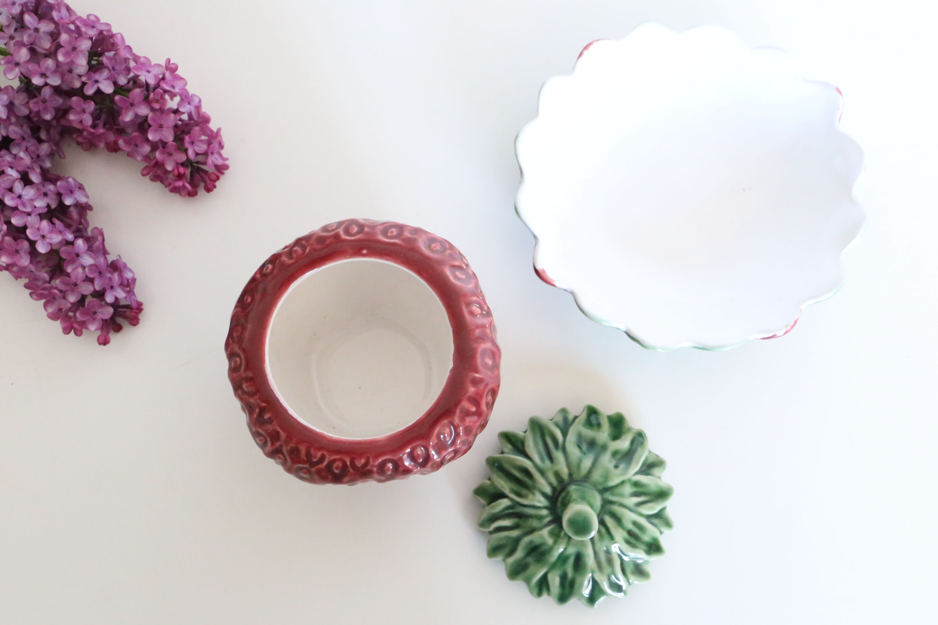 Ceramic strawberry candy