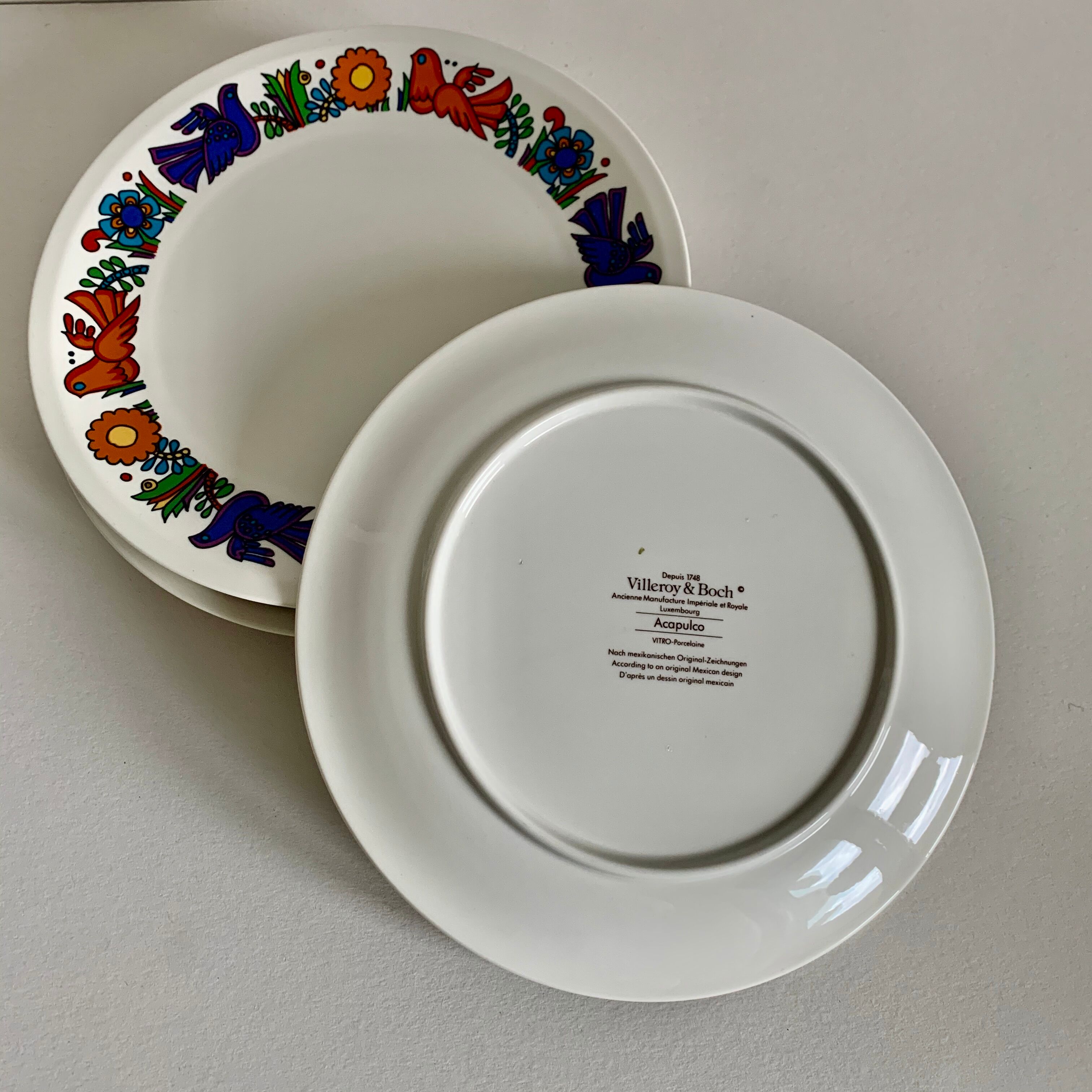 Villeroy & Boch Acapulco plates -  set of 6 plates