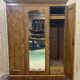 19th-century Victorian wardrobe in light mahogany - dismountable