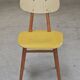 Yellow wooden chair TON Bystrice (Thonet) 1970