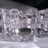 Crystal ashtray Daum leaf oak