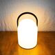 Tender table lamp in glass and metal by Lanciani Romolo for Tronconi, 1980s.