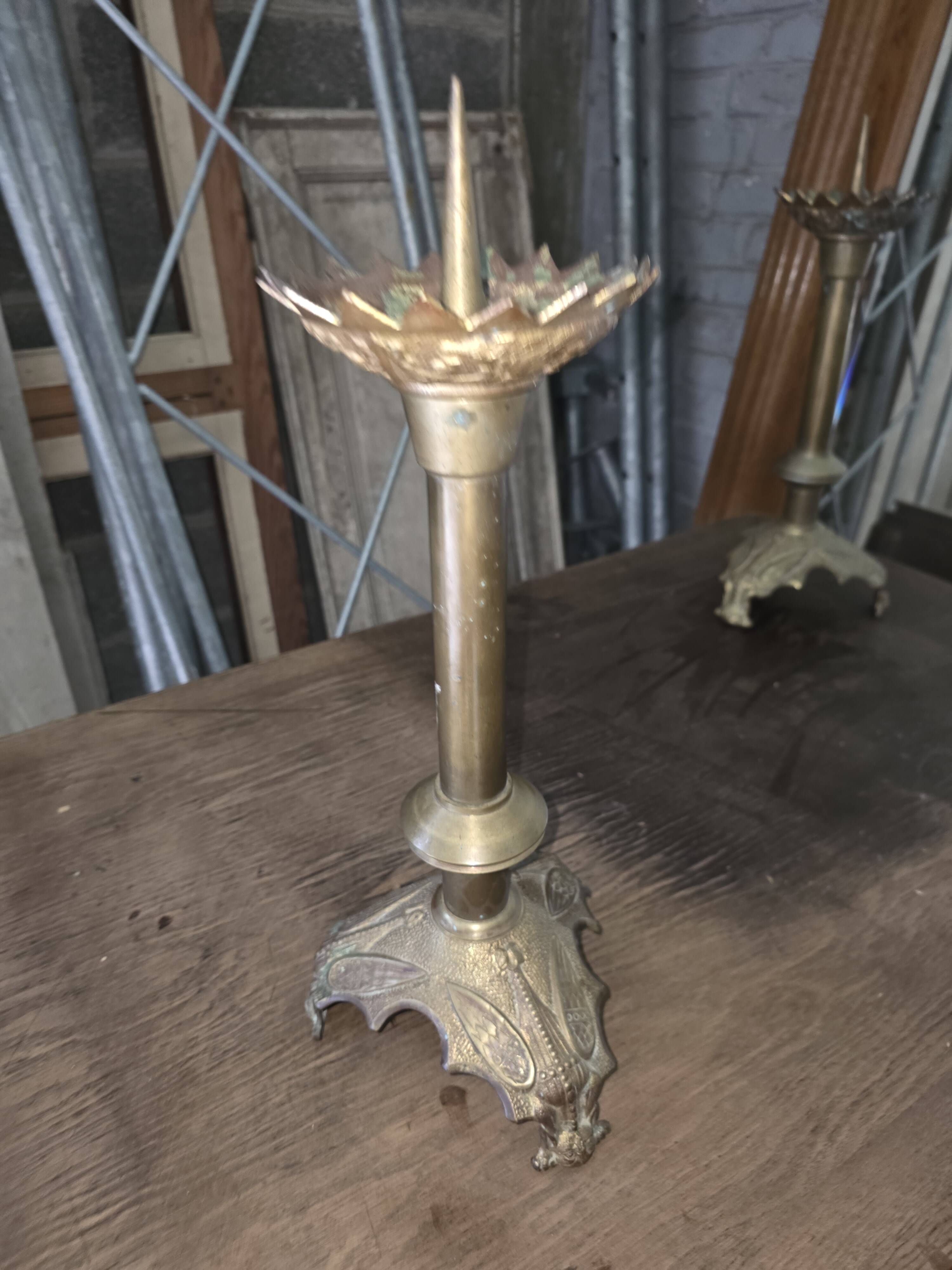 Pair of antique candlesticks