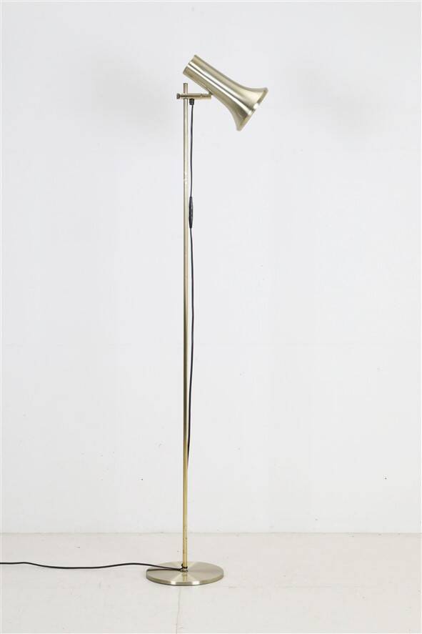 Mid-century Dansa lamp / reading / floor lamp / brass / gold / Danish modern design / 1970s