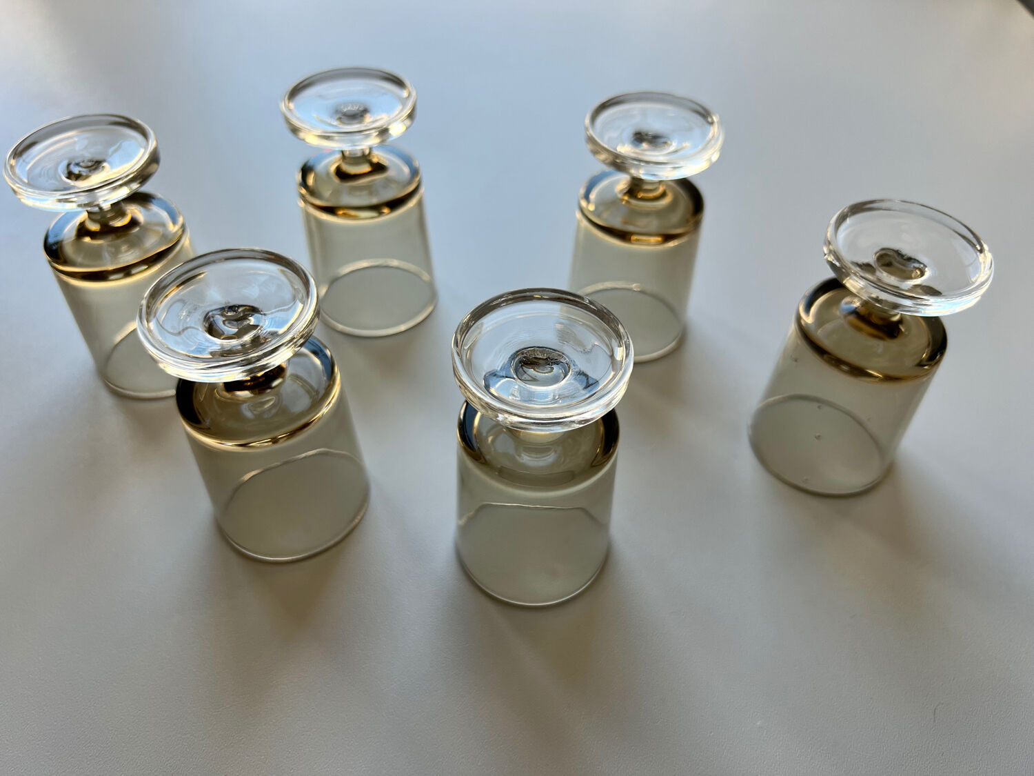 Smoked cavalier liqueur glasses