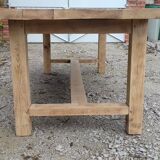 Massive chestnut farm table raw wood