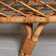 Daybed rattan bench bed 1950