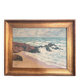 Table Oil Canvas Marine Sea Waves Lucien Vogt Painting Landscape Coast