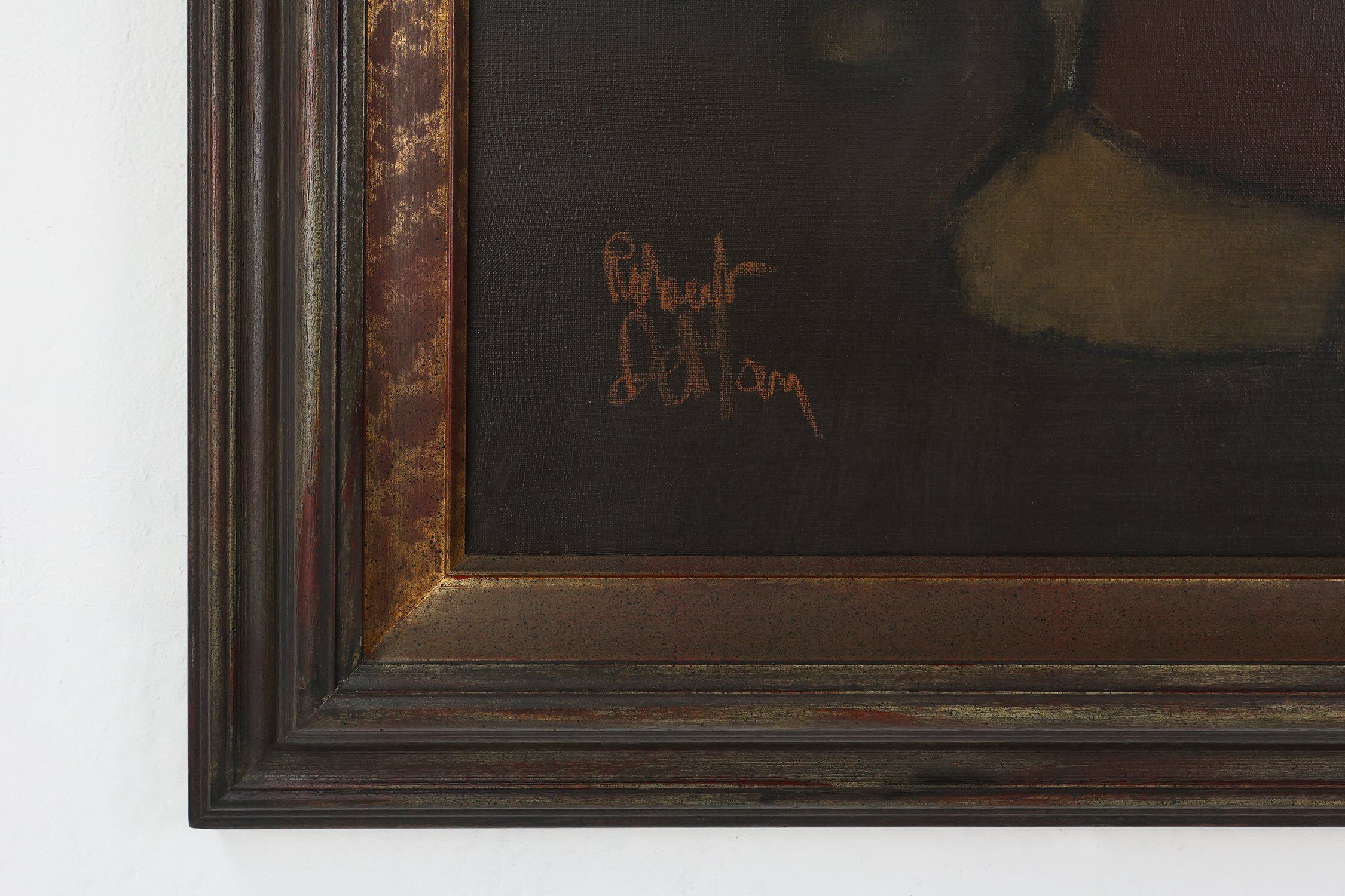 Robert Deman, Solitary Man, 1940s, Oil on Canvas, Framed