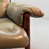 Jean Gillon Brazilian Jacarandá Wooden 3-Seat Sofa for Woodart, Brazil, 60s