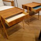 Pair of bedside teaks in AB Carlström & Co Möbelfabrik 1960