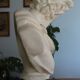 Plaster bust in the antique Apollo of the Belvedere, 70 cm