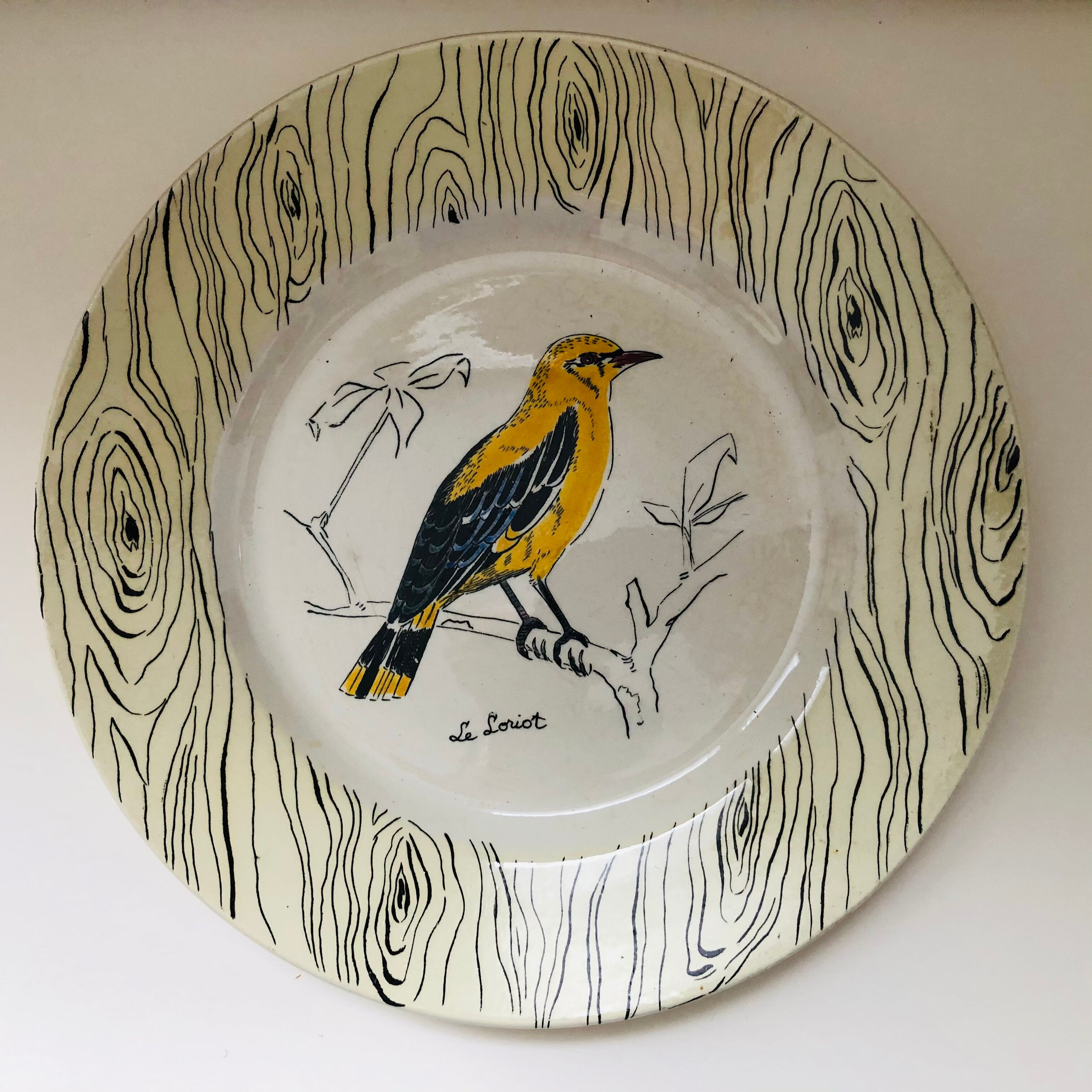 Set of 6 Gien flat plates