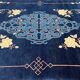 Chinese carpet, Beijing, royal blue