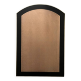 Large brass mirror and pink glass circa 1970