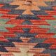 Multicolor Star Pattern Decorative Kilim Rug, 141x275 Cm