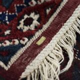 Vintage Red Hand-Woven Oriental Afghan Rug, 1970s