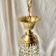 Hot air balloon pendant with glass tassels and gold frame