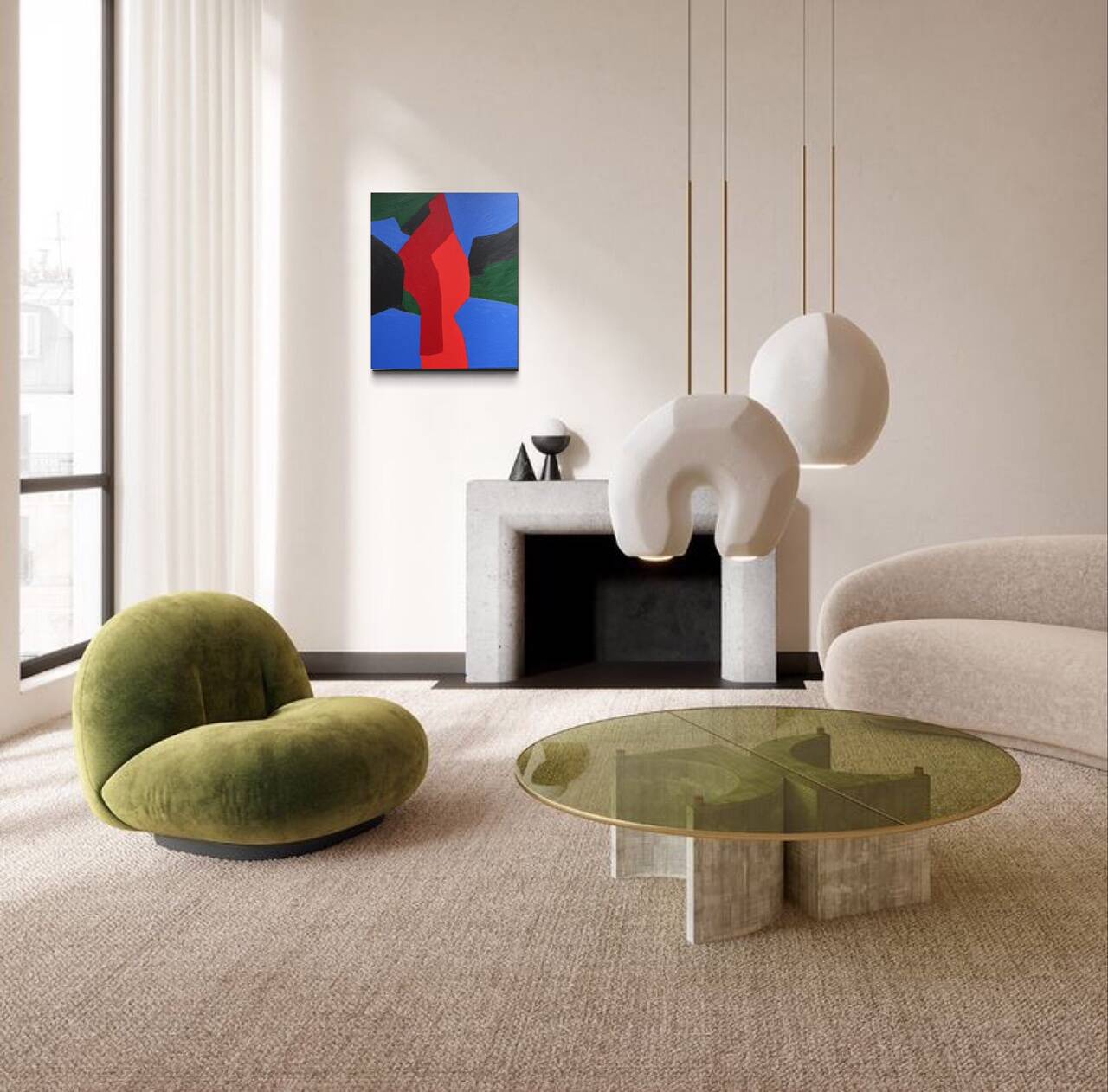 Composition abstraite contemporaine