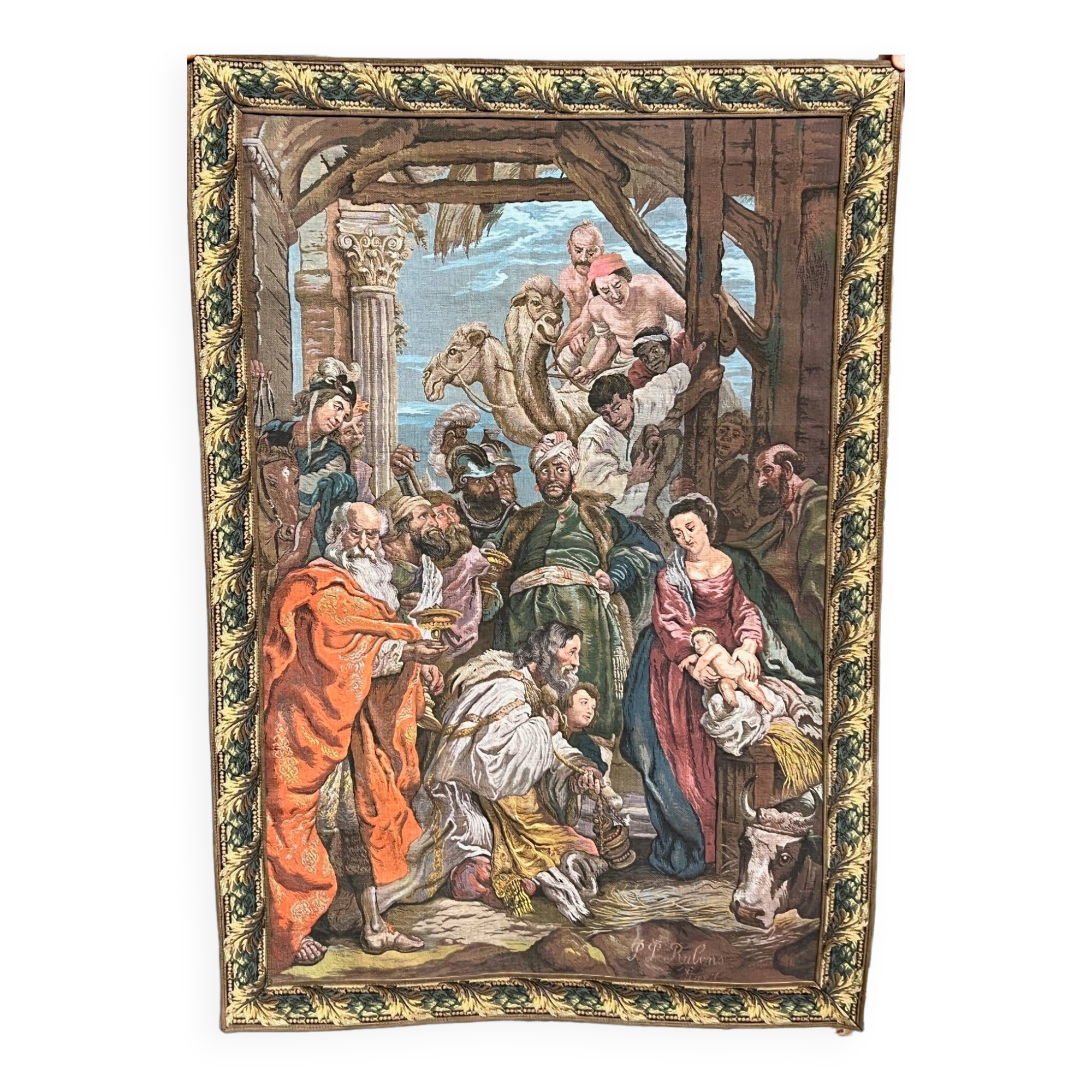 Tapestry based on the painting “The Adoration of the Magi” by Peter Paul Rubens