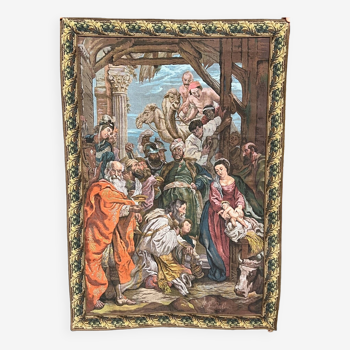 Tapisserie d'après le tableau « L'Adoration des Mages » de Pierre Paul Rubens