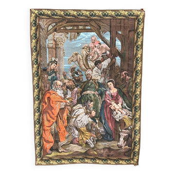 Tapisserie d'après le tableau « L'Adoration des Mages » de Pierre Paul Rubens