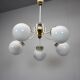 1970s glass chandelier, Czechoslovakia