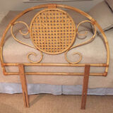 Bamboo wicker rattan headboard vintage for single bed